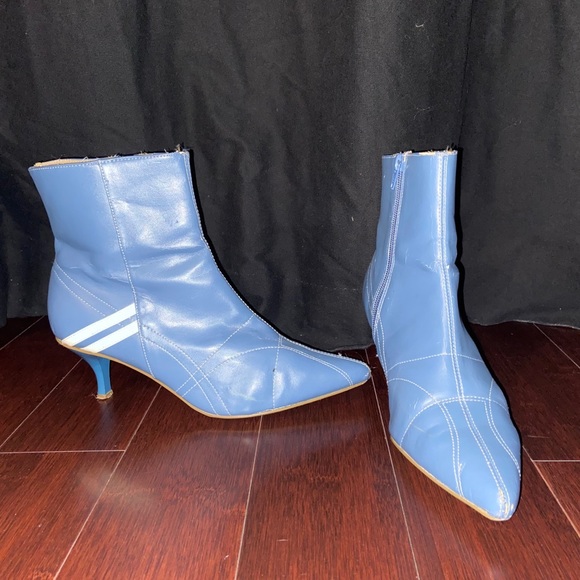 Anne Michelle Shoes - Anne Michelle pointy toe sporty kitten heels boots